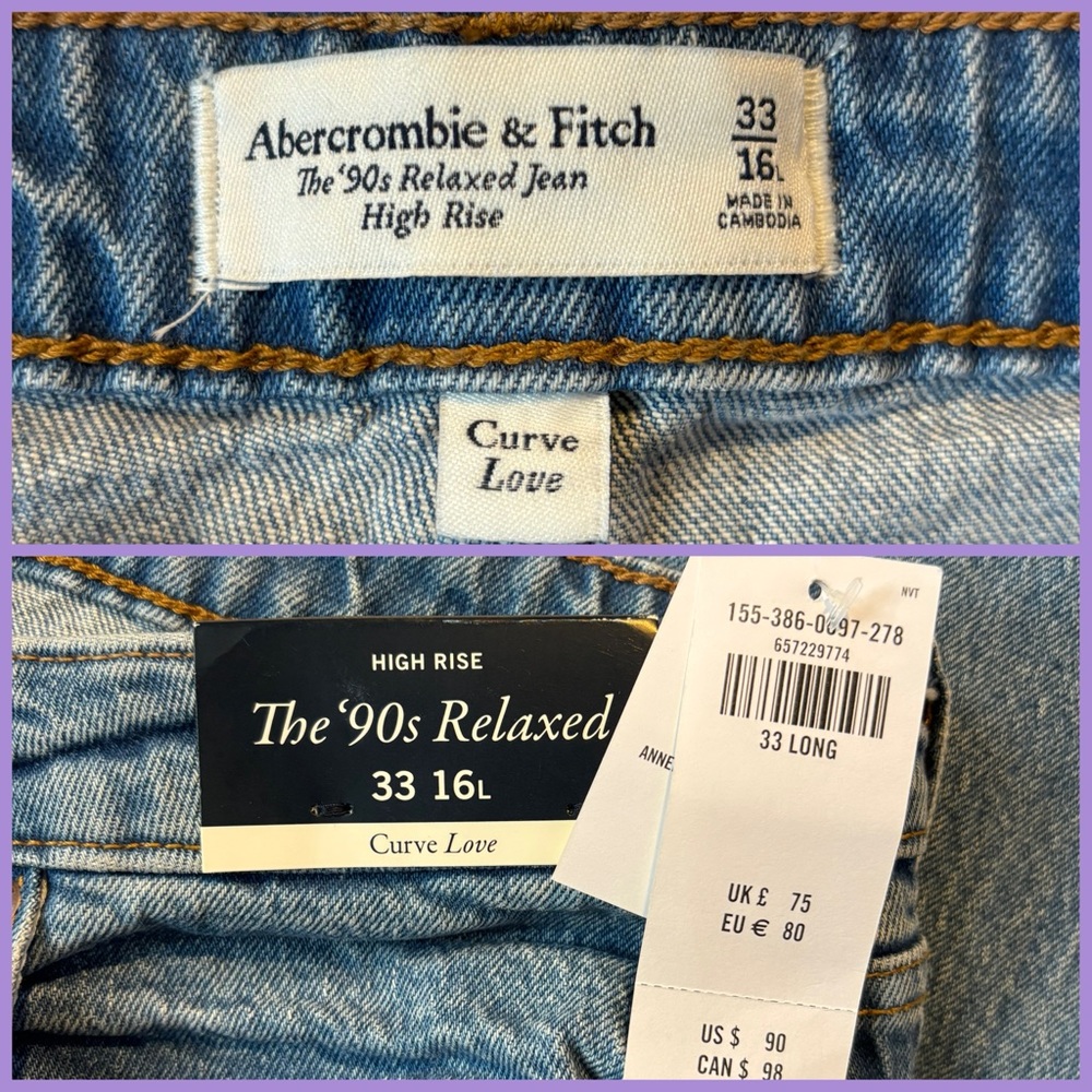 NWT 90’s Relaxed Curve Love Jeans - Picture 7 of 8